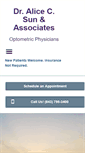 Mobile Screenshot of drsunvision.com